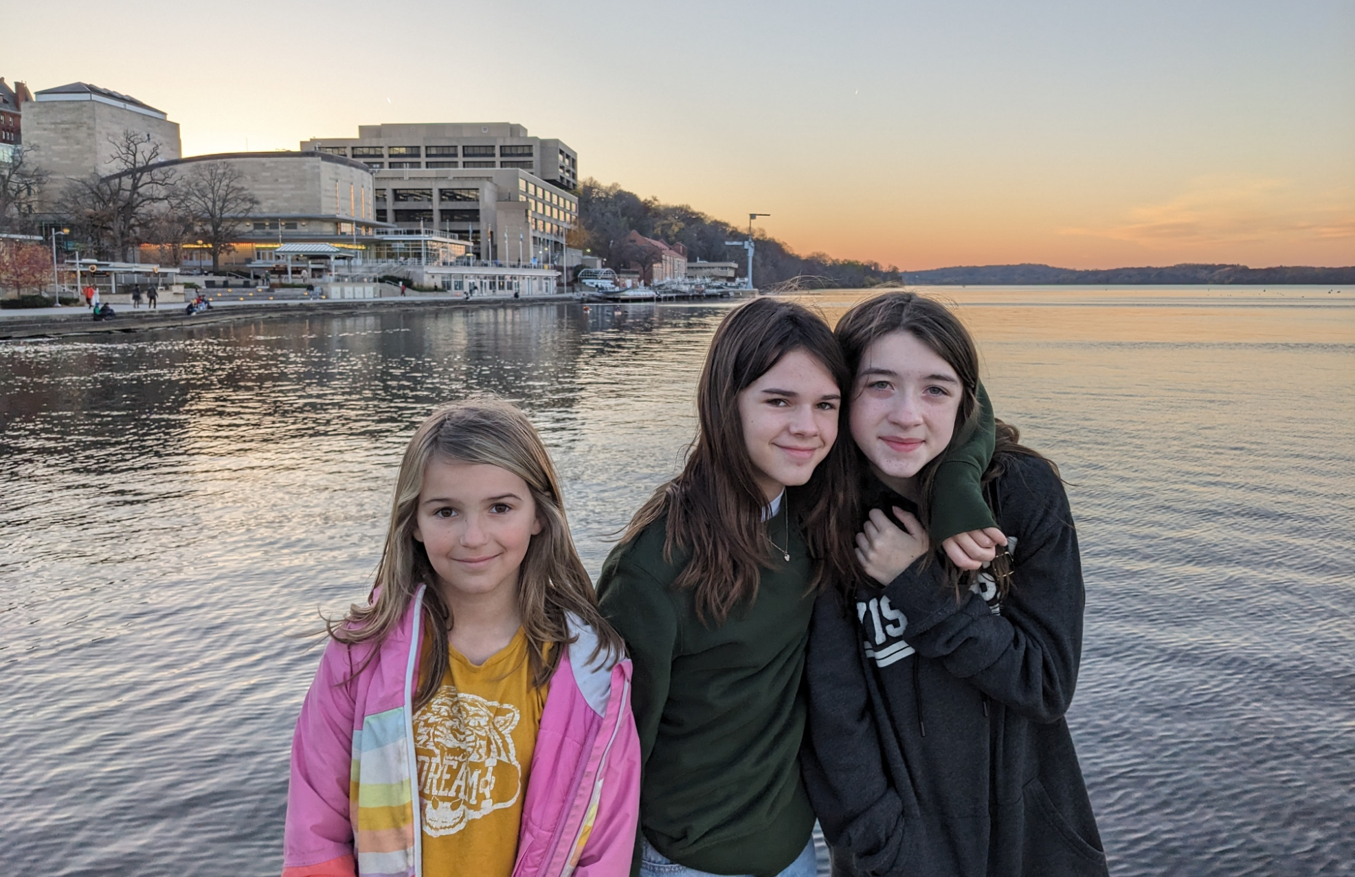 Girls on lake Mendota Madison Wisconsin 